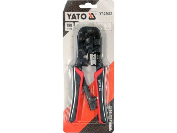 YATO Krimpelő fogó UTP hálózati (RJ45) és telefon (RJ11) csatlakozókhoz - Image 4