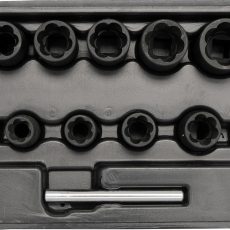 YATO Roncsolt csavarfej leszedő készlet 10 részes 3/8 col 10-19 mm