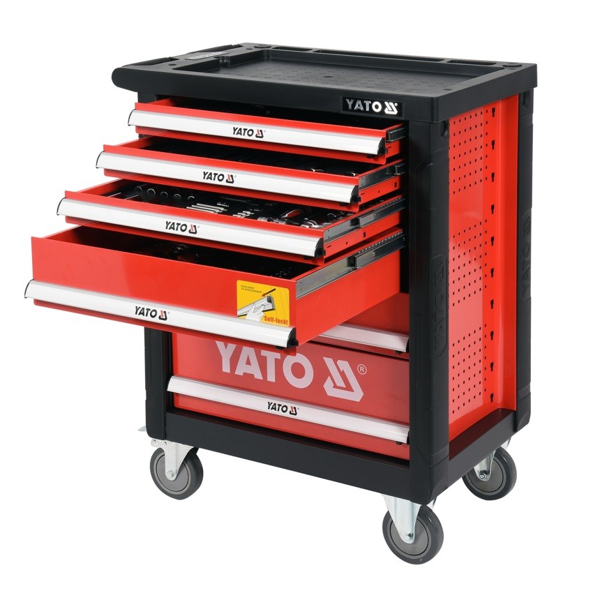 YATO Szerszámkocsi szerszámokkal 185 részes - YT-55307
