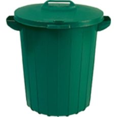 Kerek műanyag kültéri szemetes 90L