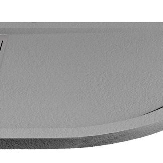 Wasserburg Petra 2503R-90-GR íves öntött műmárvány zuhanytálca folyókával 90 x 90 x 3,5 cm - SZÜRKE