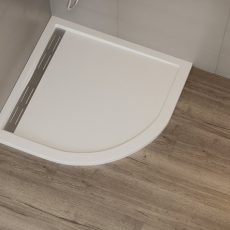 Wasserburg Petra 2503R-90 íves öntött műmárvány zuhanytálca folyókával 90 x 90 x 3,5 cm - 2503R-90