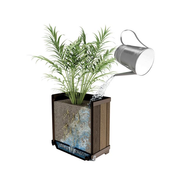 Deco szögletes magasított műanyag virágláda 74 L - Image 4
