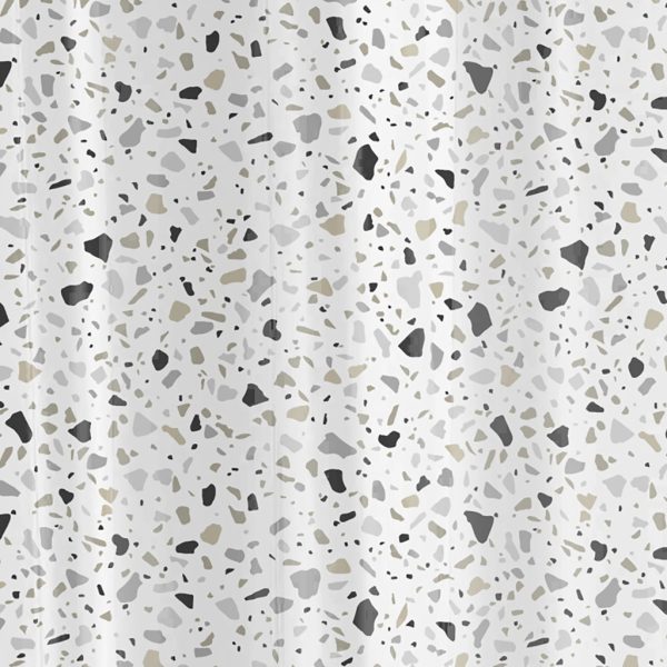 Zuhanyfüggöny - TERRAZZO - Impregnált textil - 180 x 200 cm - Image 2