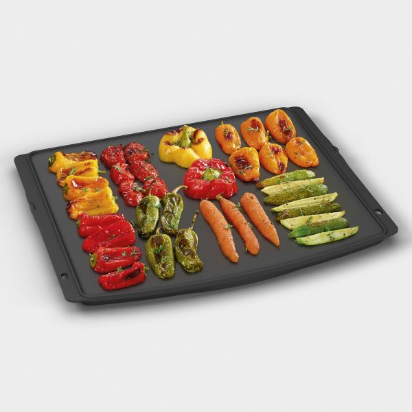 SMEG GRILL LAP, 60 cm sütőhöz, dupla oldali teflon bevonattal, sima és grill oldal - BBQ - Image 4