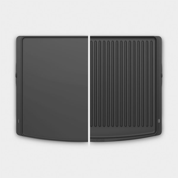 SMEG GRILL LAP, 60 cm sütőhöz, dupla oldali teflon bevonattal, sima és grill oldal - BBQ