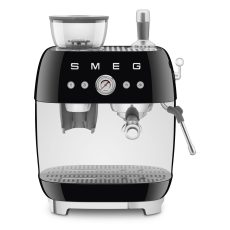 SMEG ŐRLŐVEL KOMBINÁLT ESPRESSO KÁVÉFŐZŐ, matt fekete - EGF03BLMEU