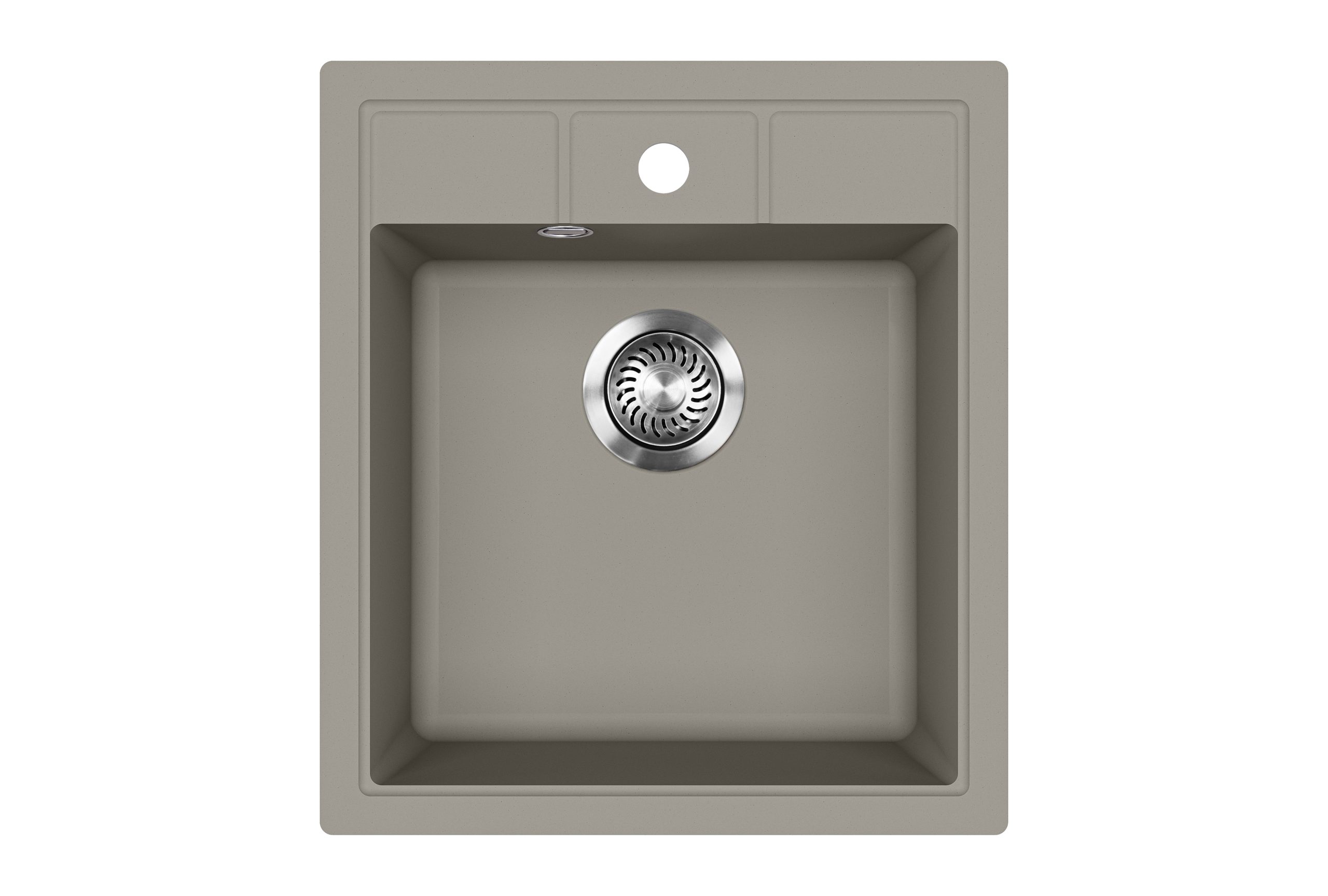 EVIDO Easy 45 gránit mosogató, 515 x 460 mm, platina