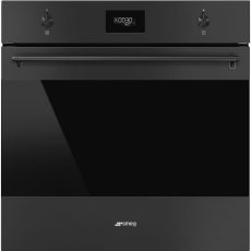 SMEG PIROLITIKUS HŐLÉGKEVERÉSES SÜTŐ, Classicaa design, 60 cm, CS LCD, matt fekete - SFP6301TVN