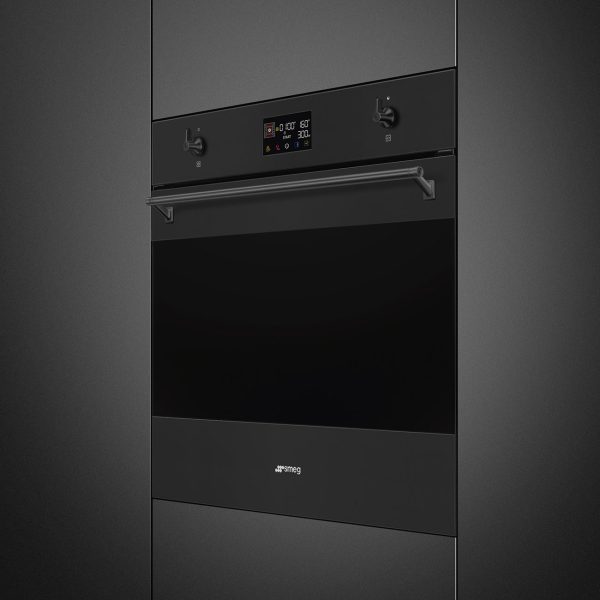 SMEG KOMBINÁLT MIKROHULLÁMÚ SÜTŐ, Classica design, Galileo, 60 cm, ES LCD, matt fekete - SO6302M2N - Image 3