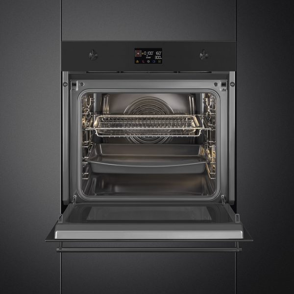 SMEG KOMBINÁLT MIKROHULLÁMÚ SÜTŐ, Classica design, Galileo, 60 cm, ES LCD, matt fekete - SO6302M2N - Image 4