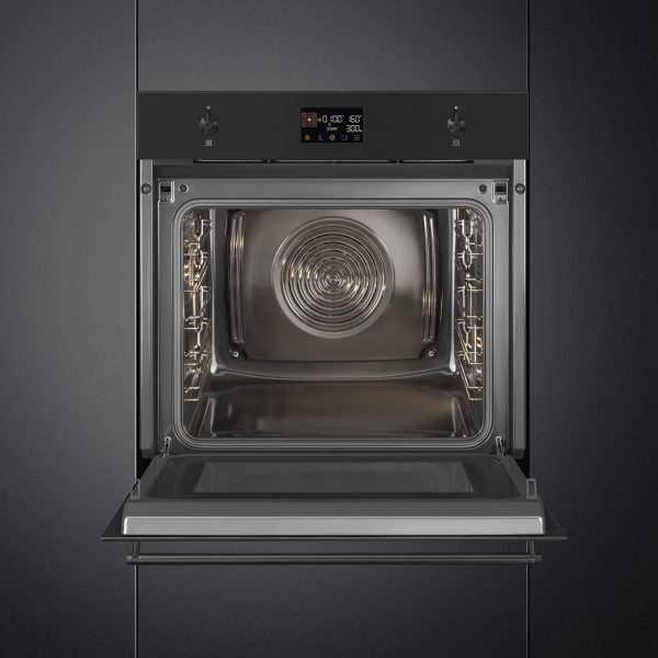 SMEG KOMBINÁLT MIKROHULLÁMÚ SÜTŐ, Classica design, Galileo, 60 cm, ES LCD, matt fekete - SO6302M2N - Image 5
