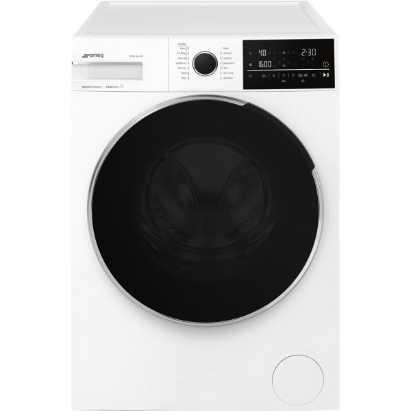 SMEG SZABADONÁLLÓ MOSÓGÉP ÉS SZÁRÍTÓ, 60 cm, elöltöltős, 15 program, 9 hőmérséklet, 1400 rpm, LCD kijelző - WDN854SLDIN