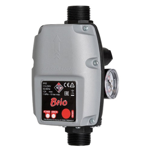 ITALTECNICA BRIO NEW szivattyú vezérlő (230V, 12A, óra+kábel+dugvilla) - 163IBR20MTN