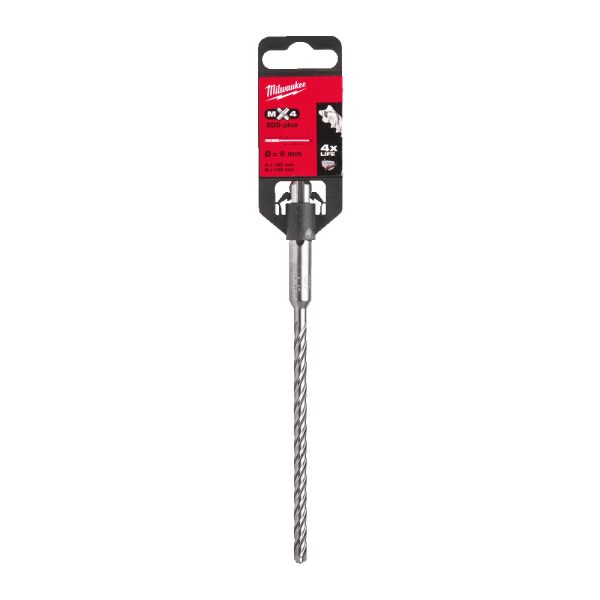 Milwaukee MX4 SDS-Plus 4 élű fúrószár  6 x 100/160 mm  1 db
