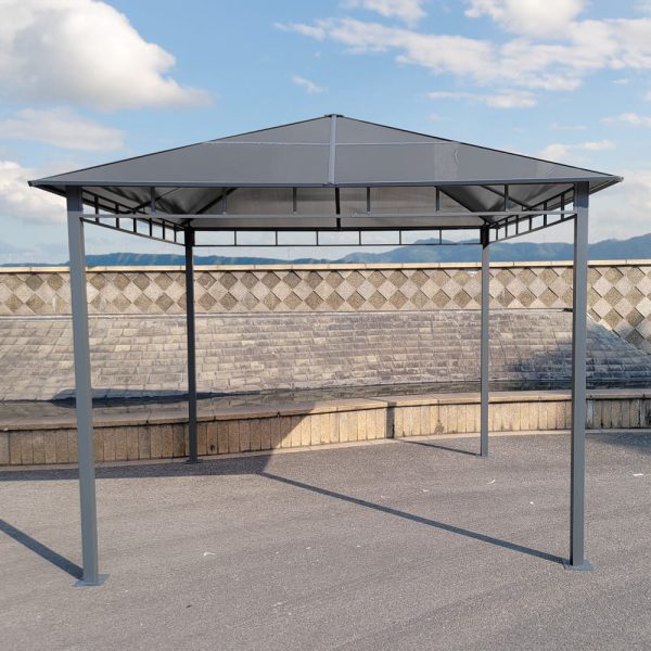 Dari kerti pavilon polikarbonát tetővel 3x3 m - Image 3