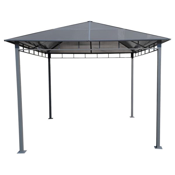 Dari kerti pavilon polikarbonát tetővel 3x3 m - Image 4