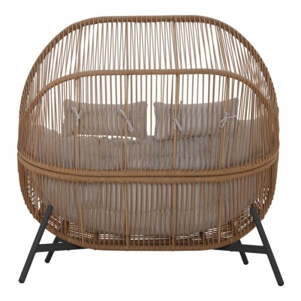 HOLAND rattan dupla kosárfotel bézs - 5905610255527 - Image 3