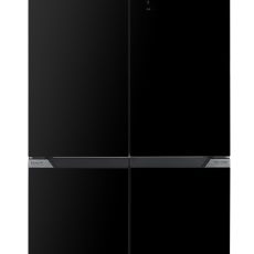 EVIDO SPACE FIT 505B szabadonálló 4 ajtós hűtő és fagyasztó, 91x190 cm, 505 l, D energiaosztály, fekete üveg