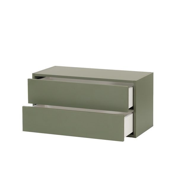 Boxie 2 fiókos fali szekrény 40x80x37 cm zöld - Image 4