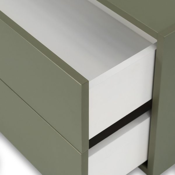 Boxie 2 fiókos fali szekrény 40x80x37 cm zöld - Image 6