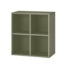 Boxie nyitott fali szekrény 80x80x37 cm zöld