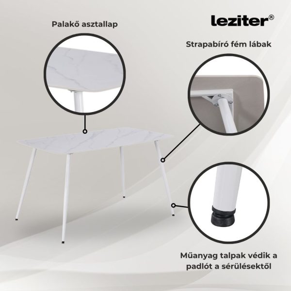 Ravena 4+1 étkező garnitúra fehér-fehér - Image 4
