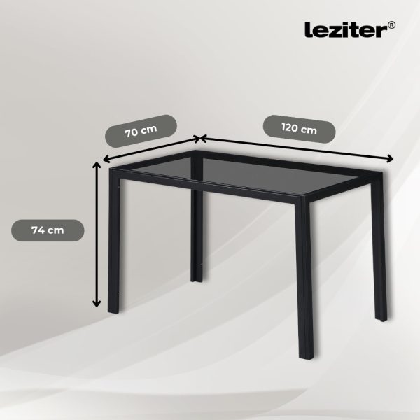 Treva 4+1 étkező garnitúra fekete-fehér - Image 2
