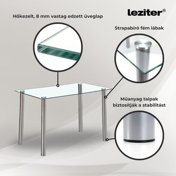 Velon 4+1 étkező garnitúra fehér-fehér - Image 4