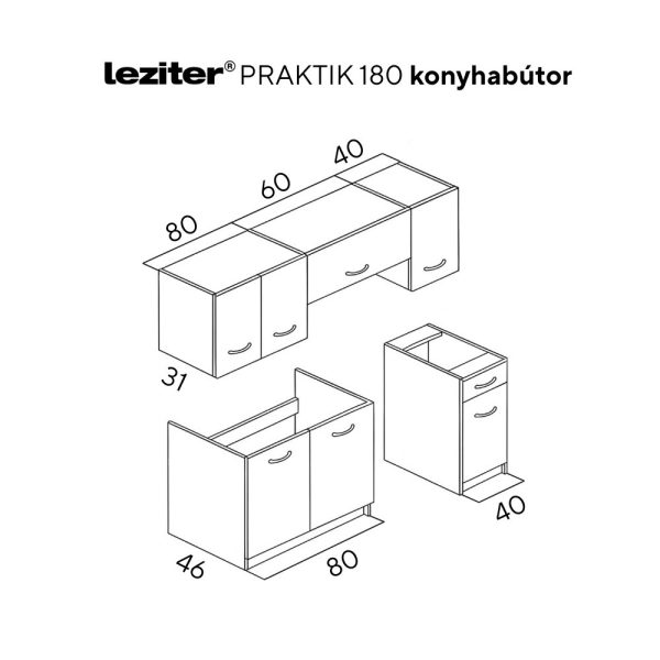 Praktik 180 konyhabútor - Image 3