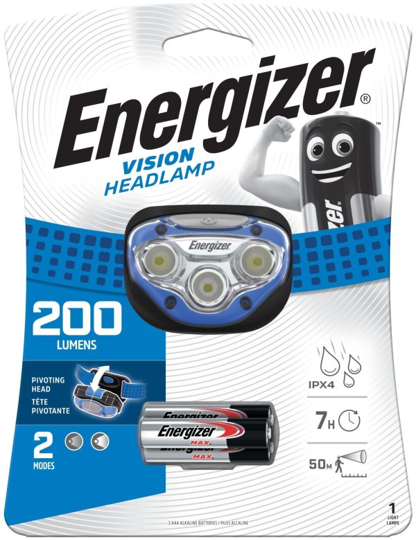 Energizer Fejlámpa Vision 3XAAA 200 lumen