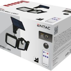 ENTAC Napelemes Műanyag Fali Lámpa 15W SMD 3 fej levehető solár panel