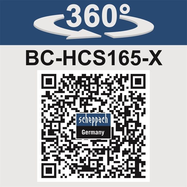 Scheppach BC-HCS165-X akkus kézi körfűrész indukciós motorral IXES 20V - Image 3