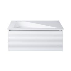 TMP TROYA100 fali fürdőszobabútor - Akrivit öntött műmárvány mosdóval - 100 x 48,5 cm