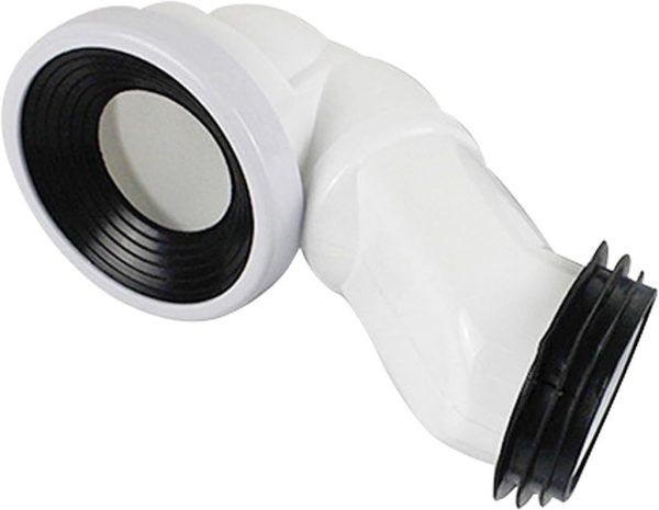 P-bekötőcső Viva ES monoblokkos WC-hez - ALSÓ bekötéshez - 90 / 110 mm