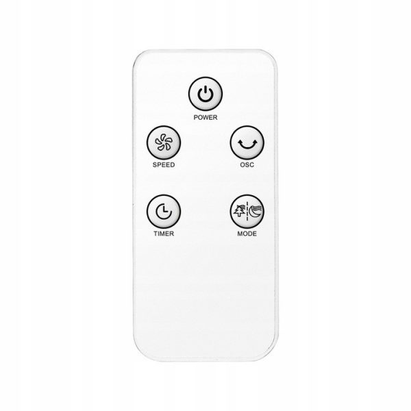 Bise oszlopventilátor 50 W, fehér - Image 4