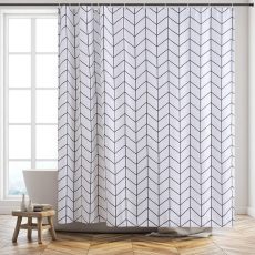 Zuhanyfüggöny - SQUARE - Impregnált textil - 180 x 200 cm