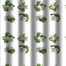 Zuhanyfüggöny - TROPIC - Impregnált textil - 180 x 200 cm
