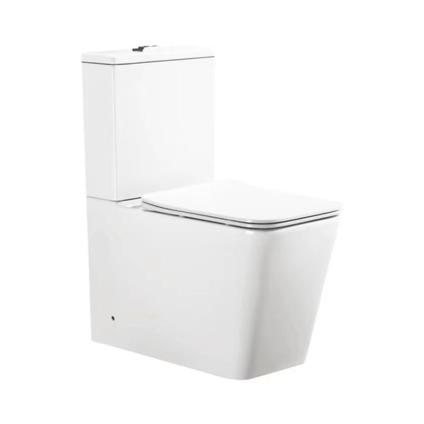Viva ES QUADRO monoblokk WC - perem nélküli - WC ülőkével komplett - mély öblítésű