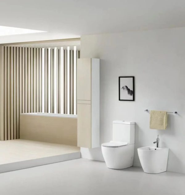 Viva ES OVAL monoblokk WC - perem nélküli - WC ülőkével komplett - mély öblítésű - Image 3