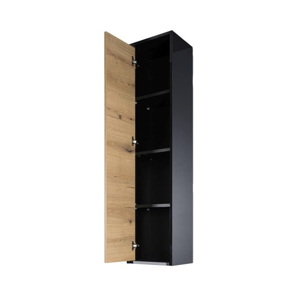 PIRAMIDA EURIDIKA OLIVA - FEKETE BETA fali függesztett fürdőszobai ÁLLÓSZEKRÉNY - 35 x 150 x 30 cm - Image 3