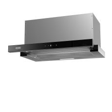 EVIDO SLIMLUX 50TC teleszkópos páraelszívó, 50 cm, érintőszenzor, fekete üveg/inox