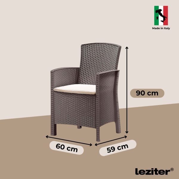 Lima műrattan karfás szék - Image 3