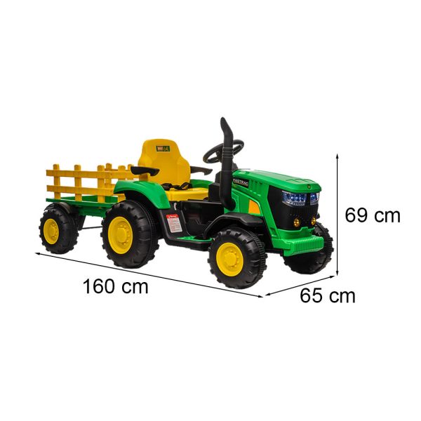 Elektromos traktor zöld - Image 3
