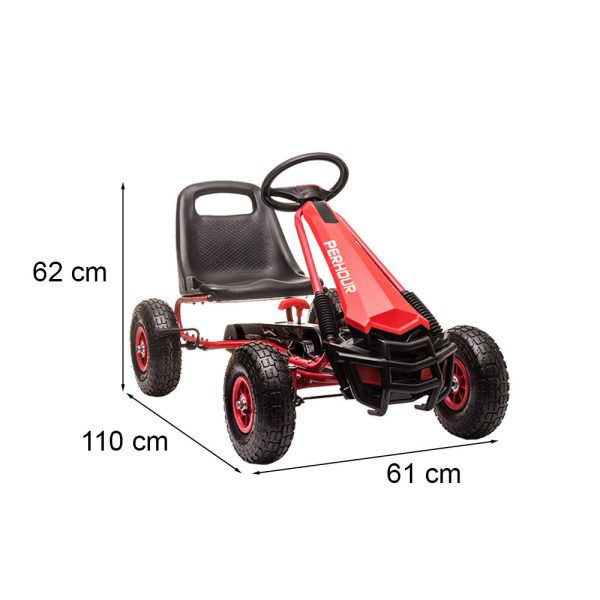 Pedálos gokart piros - Image 3