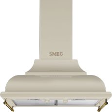 SMEG CORTINA design kürtős fali páraelszívó, 60 cm, bézs