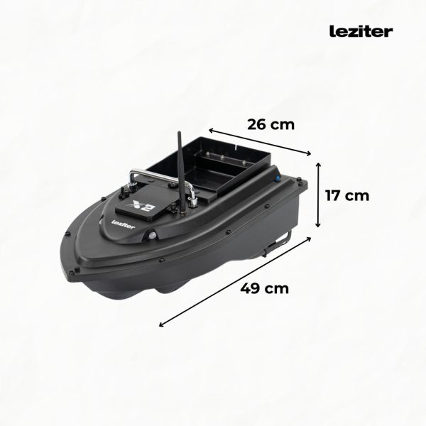 Etetőhajó X2 GPS hátrakidobós fekete - Image 3