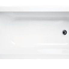 Besco Continea egyenes akril fürdőkád 140 x 70 cm -  WAC-140-PK