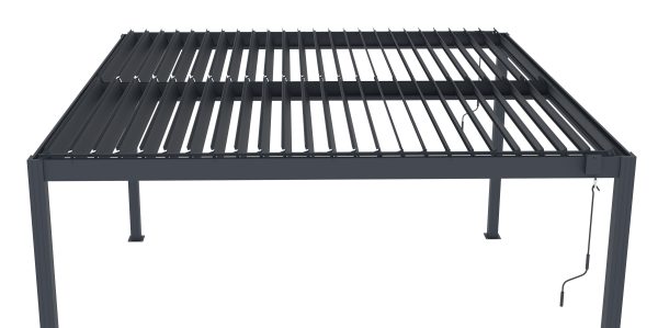 Bioklimatikus pergola G21 Austin 4x4 m, antracit színű alumínium - Image 5