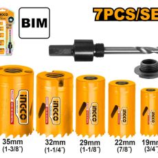 INGCO Bimetal Körkivágó készlet 7 részes 19-35 mm